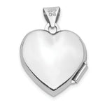 Load image into Gallery viewer, 14K White Gold Heart Locket 21x15mm
