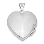 Load image into Gallery viewer, 14K White Gold Heart Locket 27x22mm
