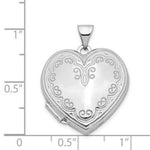 Load image into Gallery viewer, 14K White Gold Heart Locket 27x22mm
