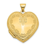 Load image into Gallery viewer, 14K Yellow Gold Heart Locket 26x22mm

