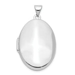 Load image into Gallery viewer, 14K White Gold Polished Domed Locket 34x26mm
