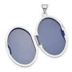 Load image into Gallery viewer, 14K White Gold Polished Domed Locket 34x26mm

