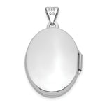 Load image into Gallery viewer, 14K White Gold Oval Locket 30x21mm
