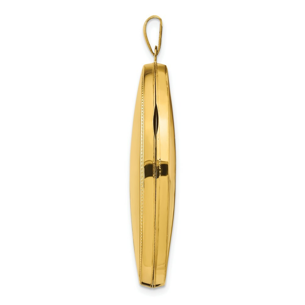 14K Yellow Gold Oval Heavy Weight Locket 48x38mm