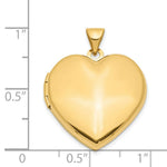 Load image into Gallery viewer, 14K Yellow Gold Plain Heart Family Locket 26x21mm

