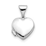 Load image into Gallery viewer, 14K White Gold Polished Heart-Shaped Locket 15x10mm
