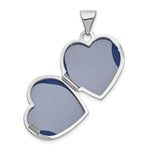 Load image into Gallery viewer, 14K White Gold Polished Heart-Shaped Locket 21x15mm
