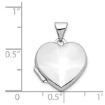 Load image into Gallery viewer, 14K White Gold Polished Heart-Shaped Locket 21x15mm
