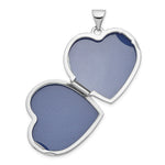 Load image into Gallery viewer, 14K White Gold Polished Heart-Shaped Domed Locket 26x22mm
