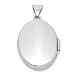 Load image into Gallery viewer, 14K White Gold Polished Oval Locket 30x21mm
