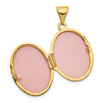 Load image into Gallery viewer, 14K Yellow Gold Rhodium 17mm Guardian Angel Oval Locket 24x17mm
