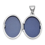 Load image into Gallery viewer, 14K White Gold 17mm Double Hearts Oval Locket 24x17mm
