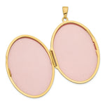 Load image into Gallery viewer, 14K Yellow Gold Celtic Heart 38mm Oval Locket 47x38mm
