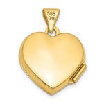 Load image into Gallery viewer, 14K Yellow Gold Plain Heart Locket 20x15mm
