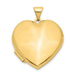 Load image into Gallery viewer, 14K Yellow Gold 21mm Heart Domed Plain Locket 26x22mm
