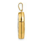 Load image into Gallery viewer, 14K Yellow Gold 18mm Heart Rhodium Heart of Gold Locket 24x19mm
