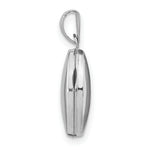 Load image into Gallery viewer, 14K White Gold 13mm Oval Plain Assembled Locket 20x13mm
