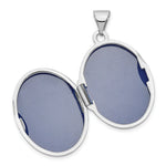 Load image into Gallery viewer, 14K White Gold 21mm Oval Floral Scroll Border Locket 30x21mm
