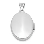 Load image into Gallery viewer, 14K White Gold 21mm Oval w/Diamond Vintage Locket 30x21mm
