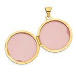 Load image into Gallery viewer, 14K Yellow Gold 20mm Round Fully Scroll Hand Engraved Locket 30x21mm
