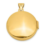 Load image into Gallery viewer, 14K Yellow Gold 20mm Round Plain Domed Locket 28x21mm

