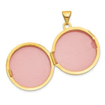 Load image into Gallery viewer, 14K Yellow Gold 20mm Round Plain Domed Locket 28x21mm
