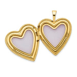 Load image into Gallery viewer, 14K Yellow Gold 20mm Diamond Set Cross Heart Locket
