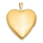 Load image into Gallery viewer, 14K Yellow Gold 20mm Plain Polished Heart Locket 25x20mm
