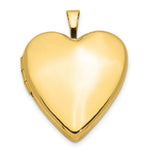 Load image into Gallery viewer, 14K Yellow Gold 20mm Plain Polished Heart Locket 25x20mm
