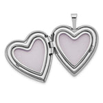 Load image into Gallery viewer, 14K Yellow Gold 20mm White Gold w/ Diamond Heart Locket 25x20mm
