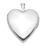 Load image into Gallery viewer, 14K Yellow Gold 20mm White Gold Polished Satin w/ Diamond Heart Locket 25x20mm
