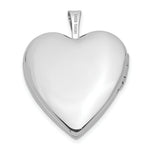 Load image into Gallery viewer, 14K Yellow Gold 20mm White Gold Side Swirls w/ Diamond Heart Locket 25x20mm
