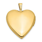 Load image into Gallery viewer, 14K Yellow Gold 20mm Enamel Rose Heart Locket 24x20mm
