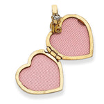 Load image into Gallery viewer, 14K Yellow Gold 15mm Heart Happy 16th Birthday with CZ Locket 15x15mm
