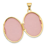 Load image into Gallery viewer, 14K Yellow Gold with Rhodium 21mm Oval Granddaughter Locket 21x17mm
