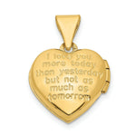 Load image into Gallery viewer, 14K Two-tone Gold 12mm Heart with Diamond Locket and Heart Charm 12x12mm
