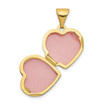 Load image into Gallery viewer, 14K Yellow Gold 12mm Heart with Diamond Locket 12x12mm

