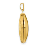 Load image into Gallery viewer, 14K Yellow Gold 20mm Round Leaf Floral Locket 20x20mm
