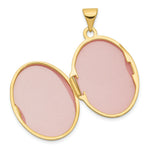 Load image into Gallery viewer, 14K Yellow Gold w/Rhodium 21mm Oval Guardian Angel Locket 21x18mm
