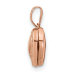 Load image into Gallery viewer, 14K Rose Gold Polished 10mm Heart-Shaped Scrolled Locket
