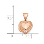 Load image into Gallery viewer, 14K Rose Gold Polished 10mm Heart-Shaped Scrolled Locket
