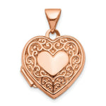 Load image into Gallery viewer, 14K Rose Gold 15mm Scroll Heart Locket

