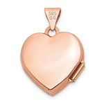 Load image into Gallery viewer, 14K Rose Gold 15mm Domed Heart Locket
