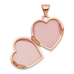 Load image into Gallery viewer, 14K Rose Gold Polished 15mm Heart with Diamond Locket
