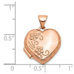 Load image into Gallery viewer, 14K Rose Gold 15mm Reversible Heart Locket
