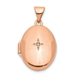 Load image into Gallery viewer, 14K Rose Gold 17mm Diamond Locket

