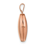 Load image into Gallery viewer, 14K Rose Gold Polished 17mm Plain Oval Locket
