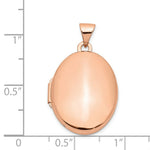 Load image into Gallery viewer, 14K Rose Gold Polished 21mm Oval Locket
