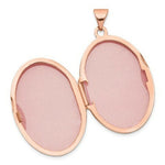 Load image into Gallery viewer, 14K Rose Gold Polished 26mm Domed Oval Locket
