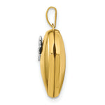 Load image into Gallery viewer, 14K Two-tone Gold 18mm Heart w/Butterfly Locket
